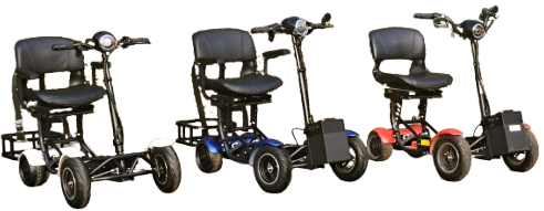 ABLE-1 handicap scooter i tre farver